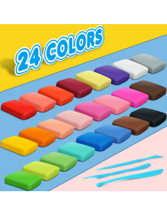 Arcilla Secada al Aire YOPINSAND 24 Colores 12.7 g cada uno 2