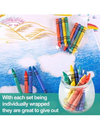 Set de 600 Crayones RAIHOMKIT Jumbo Multicolor 4 Colores