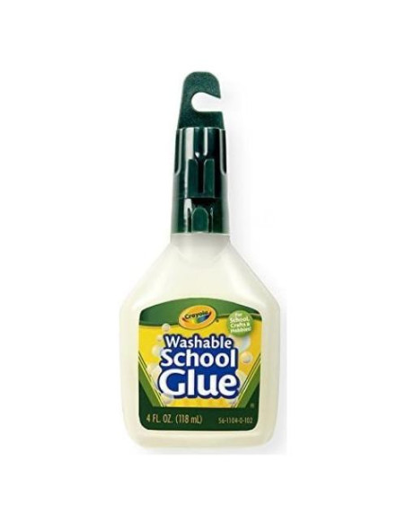 Pegamento Escolar Lavable Crayola - 4 Botellas de 118 ml