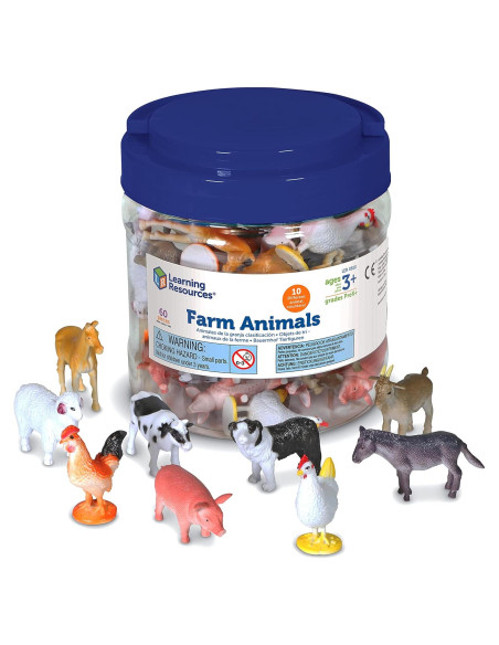 Contadores de Animales de Granja Learning Resources - 60 Piezas