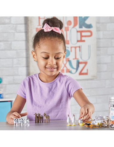 Contadores de Animales de Granja Learning Resources - 60 Piezas