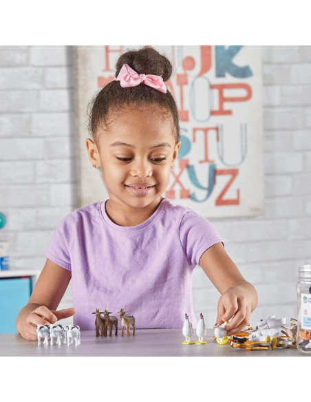 Contadores de Animales de Granja Learning Resources - 60 Piezas