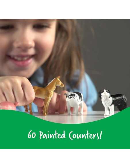Contadores de Animales de Granja Learning Resources - 60 Piezas