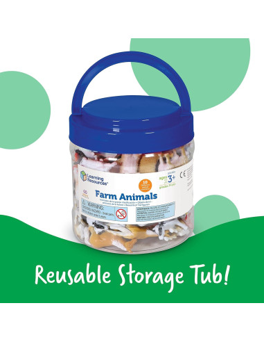 Contadores de Animales de Granja Learning Resources - 60 Piezas