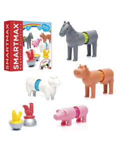 SmartMax Mis Primeros Animales de Granja Set Magnético 16 Piezas