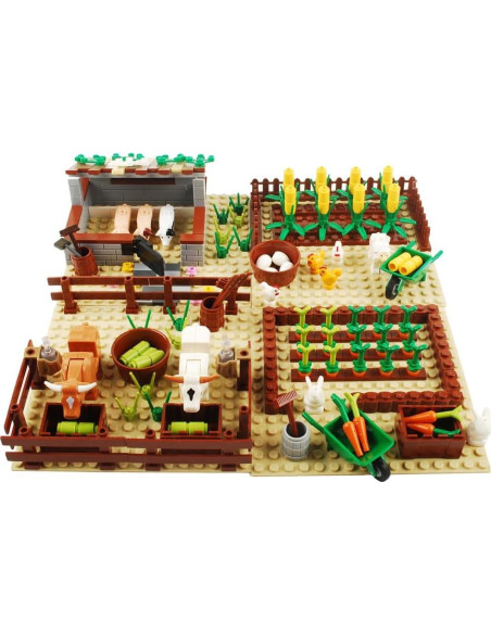 Juego de Bloques de Construcción BAENRCY Granja 290 Piezas
