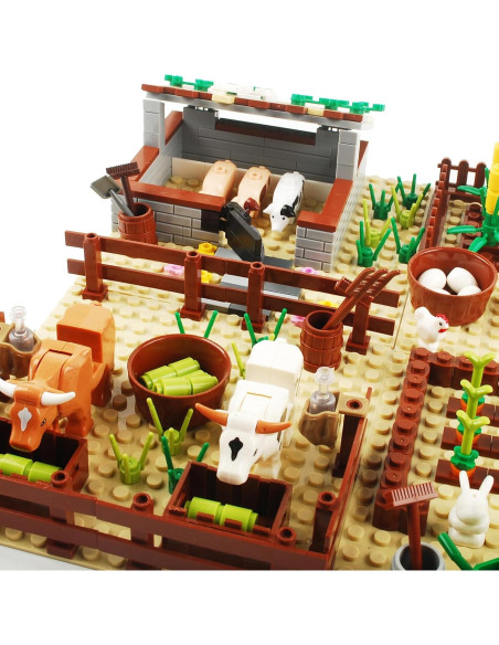 Juego de Bloques de Construcción BAENRCY Granja 290 Piezas