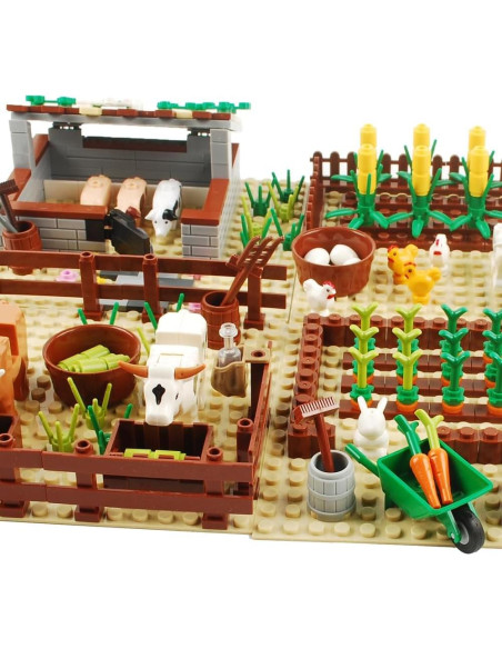 Juego de Bloques de Construcción BAENRCY Granja 290 Piezas