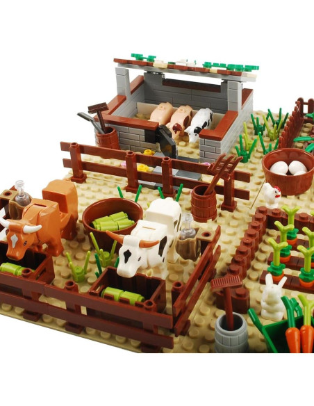 Juego de Bloques de Construcción BAENRCY Granja 290 Piezas