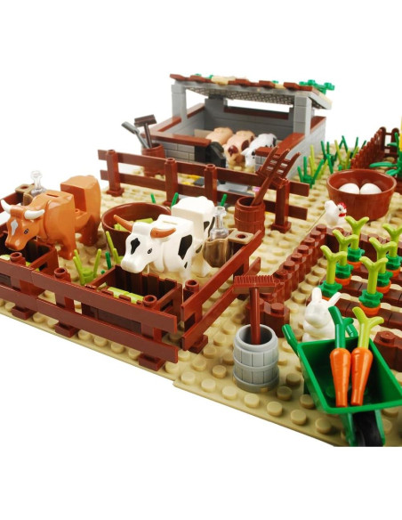Juego de Bloques de Construcción BAENRCY Granja 290 Piezas