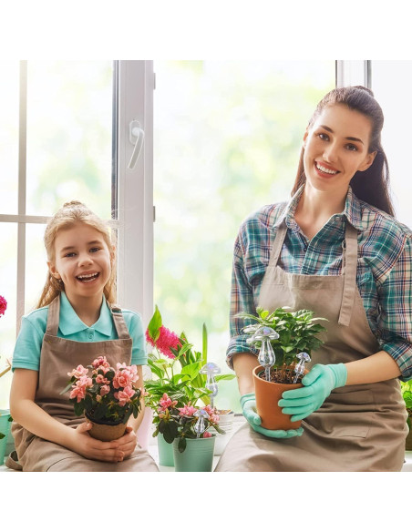 4 Esferas de Riego de Vidrio Iridiscente ZongHan 23x7.5cm