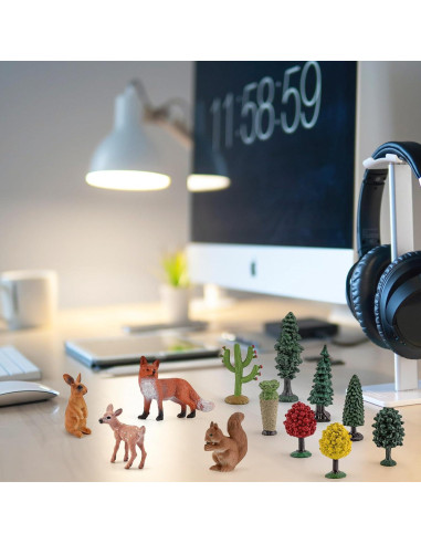 Juego de 12 Figuras de Animales del Bosque - LC JoyCre