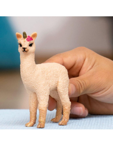 Figura Llama Unicornio Schleich 6.1x6.1x8.38cm para Niños