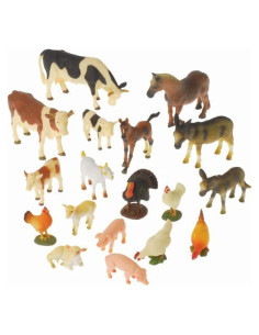 Set de 18 Animales de Granja Constructive Playthings