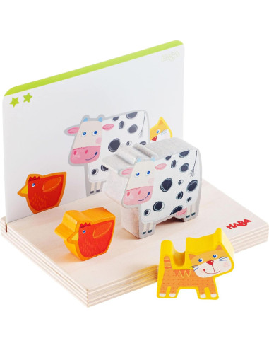 Juguete de Apilamiento HABA para Niños 2-4 Años - Bloques STEM