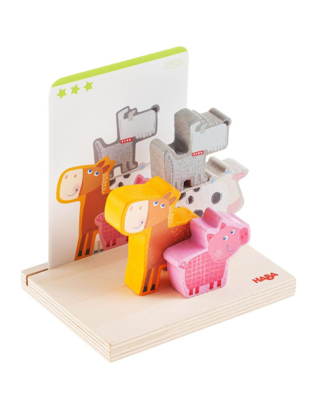 Juguete de Apilamiento HABA para Niños 2-4 Años - Bloques STEM