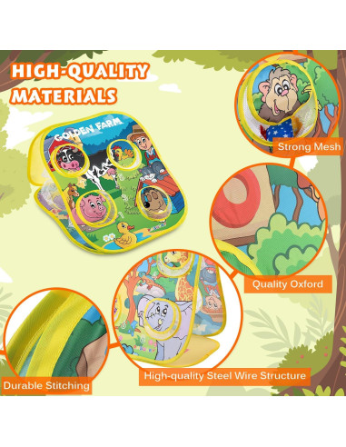 Bean Bags RaboSky para Niños 3-5 Años, Juguete Granja