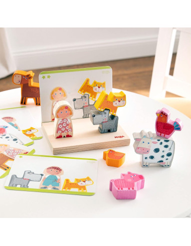 Juguete de Apilamiento HABA para Niños 2-4 Años - Bloques STEM