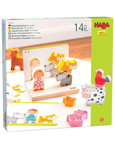 Juguete de Apilamiento HABA para Niños 2-4 Años - Bloques STEM