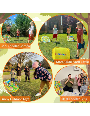 Bean Bags RaboSky para Niños 3-5 Años, Juguete Granja