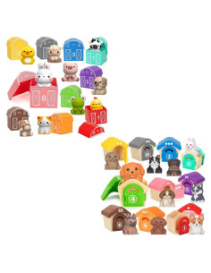 Juguetes de Aprendizaje Aigybobo 20 Piezas Animales 1-3 Años