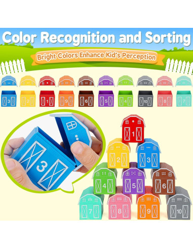 Juguetes de Aprendizaje Aigybobo 20 Piezas Animales 1-3 Años