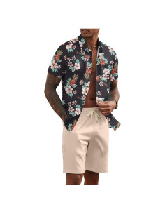 Conjunto de Verano para Hombre COOFANDY 2 Piezas Floral