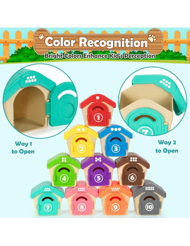 Juguetes de Aprendizaje Aigybobo 20 Piezas Animales 1-3 Años