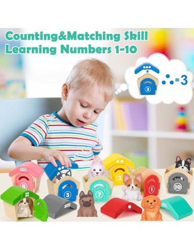 Juguetes de Aprendizaje Aigybobo 20 Piezas Animales 1-3 Años