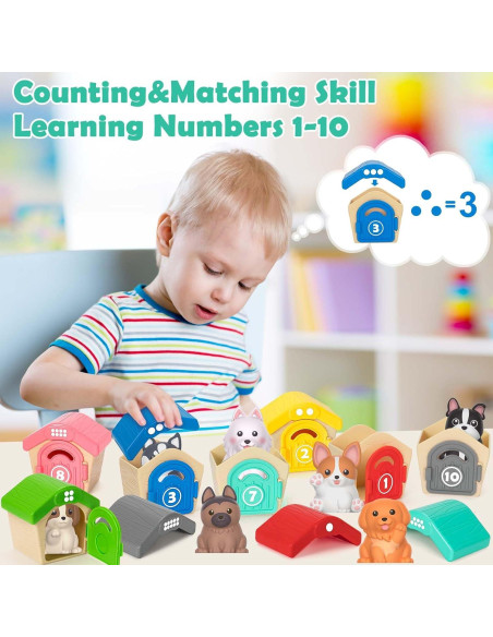 Juguetes de Aprendizaje Aigybobo 20 Piezas Animales 1-3 Años
