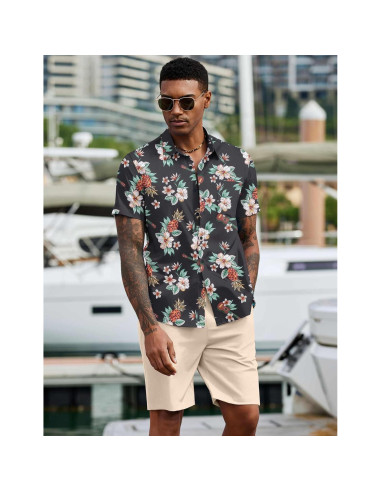 Conjunto de Verano para Hombre COOFANDY 2 Piezas Floral