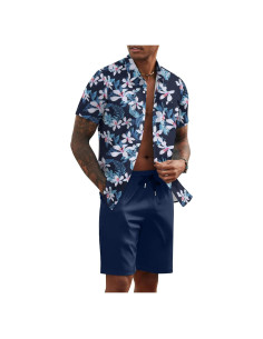 Conjunto de Verano para Hombre COOFANDY 2 Piezas Floral