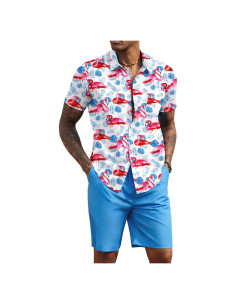 Conjunto de Playa para Hombre COOFANDY 2 Piezas Verano