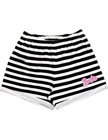Conjunto camiseta y shorts felpa francesa Barbie 4T