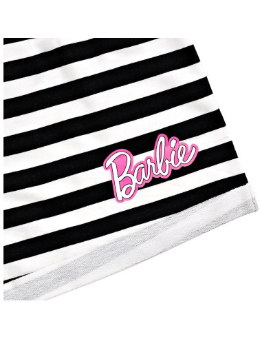 Conjunto camiseta y pantalones cortos Barbie 3T rosa/negro