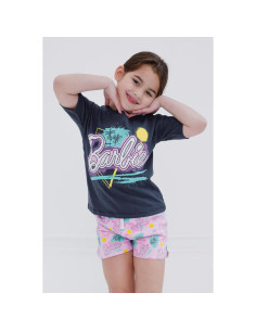 Conjunto camiseta y shorts felpa francesa Barbie 2T 2