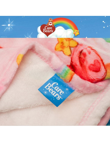Manta Care Bears Franco 116x152 cm Suave y Colorida