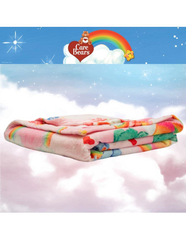 Manta Care Bears Franco 116x152 cm Suave y Colorida