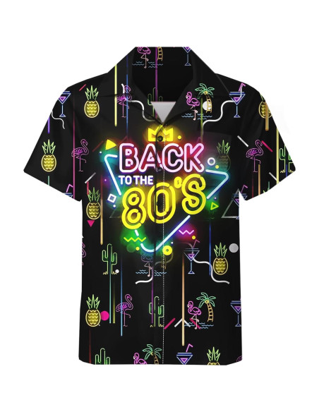 DOOPCCOR Traje Deportivo 3 Piezas Hombre Camisa Hawaiana