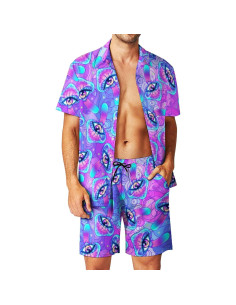 Conjunto de Chándal DOOPCCOR 3 Piezas Hombre Hawaiano 2