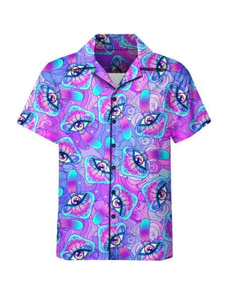 DOOPCCOR Traje Deportivo 3 Piezas Hombre Camisa Hawaiana