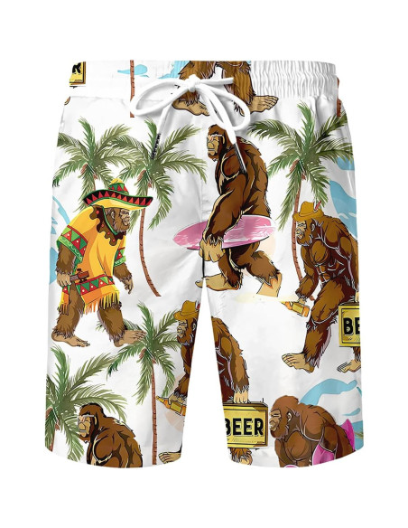 DOOPCCOR Traje Deportivo 3 Piezas Hombre Camisa Hawaiana