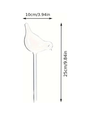 6 Bombillas de Riego Automático ZHUSSZHU para Plantas 25 cm
