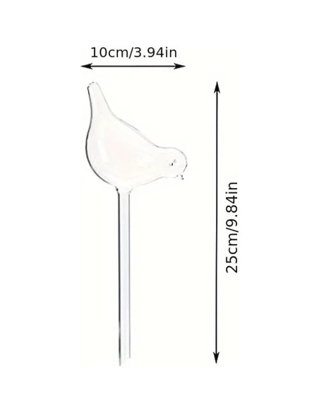 6 Bombillas de Riego Automático ZHUSSZHU para Plantas 25 cm