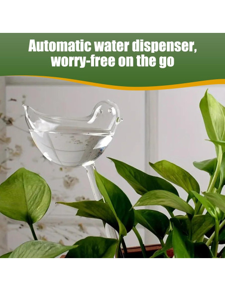 6 Bombillas de Riego Automático ZHUSSZHU para Plantas 25 cm