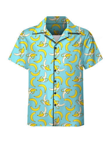 DOOPCCOR Traje Deportivo 3 Piezas Hombre Camisa Hawaiana