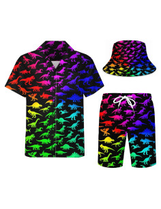 DOOPCCOR Traje Deportivo 3 Piezas Hombre Hawaiano XXL