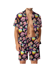 DOOPCCOR Traje Deportivo 3 Piezas Hombre Hawaiano 3X 2