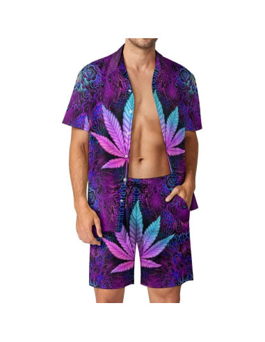 Conjunto de Chándal DOOPCCOR 3 Piezas Hombre Hawaiano