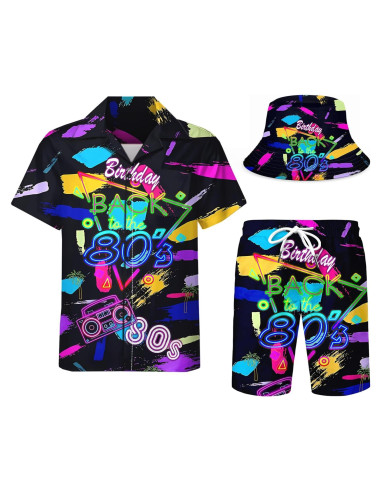 Conjunto de Chándal DOOPCCOR 3 Piezas Hombre Hawaiano